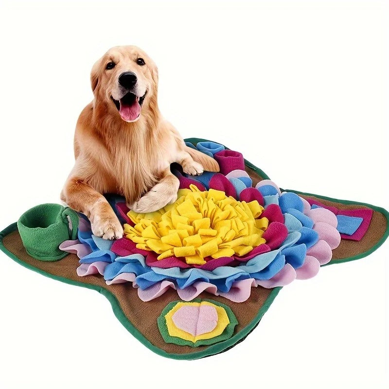 Wuffle Enrichment Snuffle Mat – Slow Feeder & Stress Relief Toy